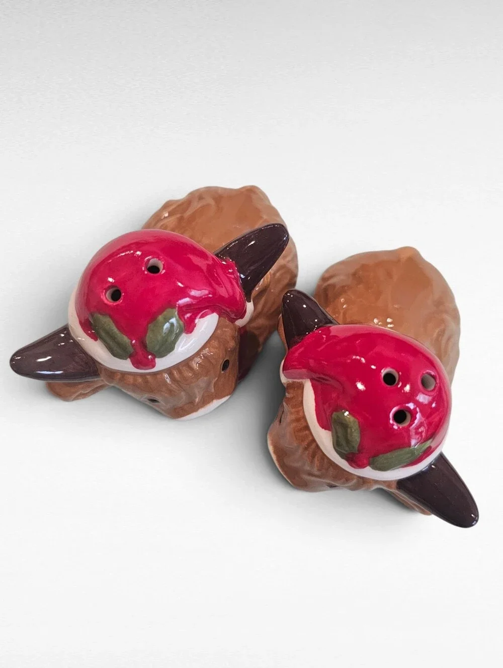 Festive Highland Cow Salt and Pepper Shakers